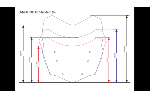 Szyba motocyklowa BMW K 1600 GT Standard