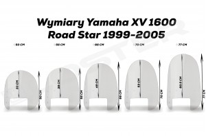 Szyba motocyklowa YAMAHA XV 1600 Road Star
