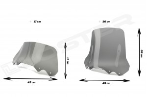 Szyba motocyklowa HONDA CMX 1100 Rebel Model II